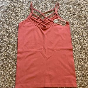 Reversible nylon and spandex Tank top